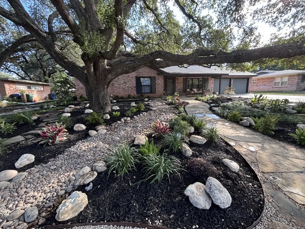 Local lawn care service for year-round maintenance in New Braunfels, TX by Billo Goat Lawn and Design