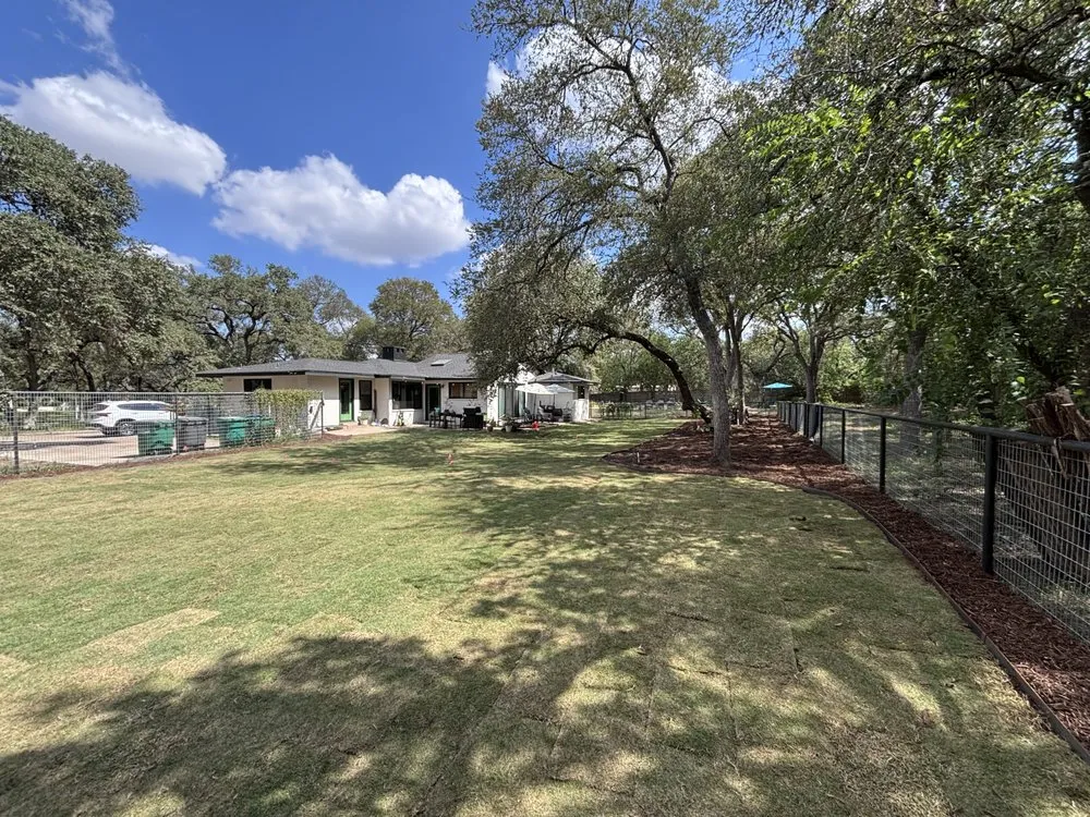 Custom garden landscaping in New Braunfels, TX - Billo Goat Lawn and Design