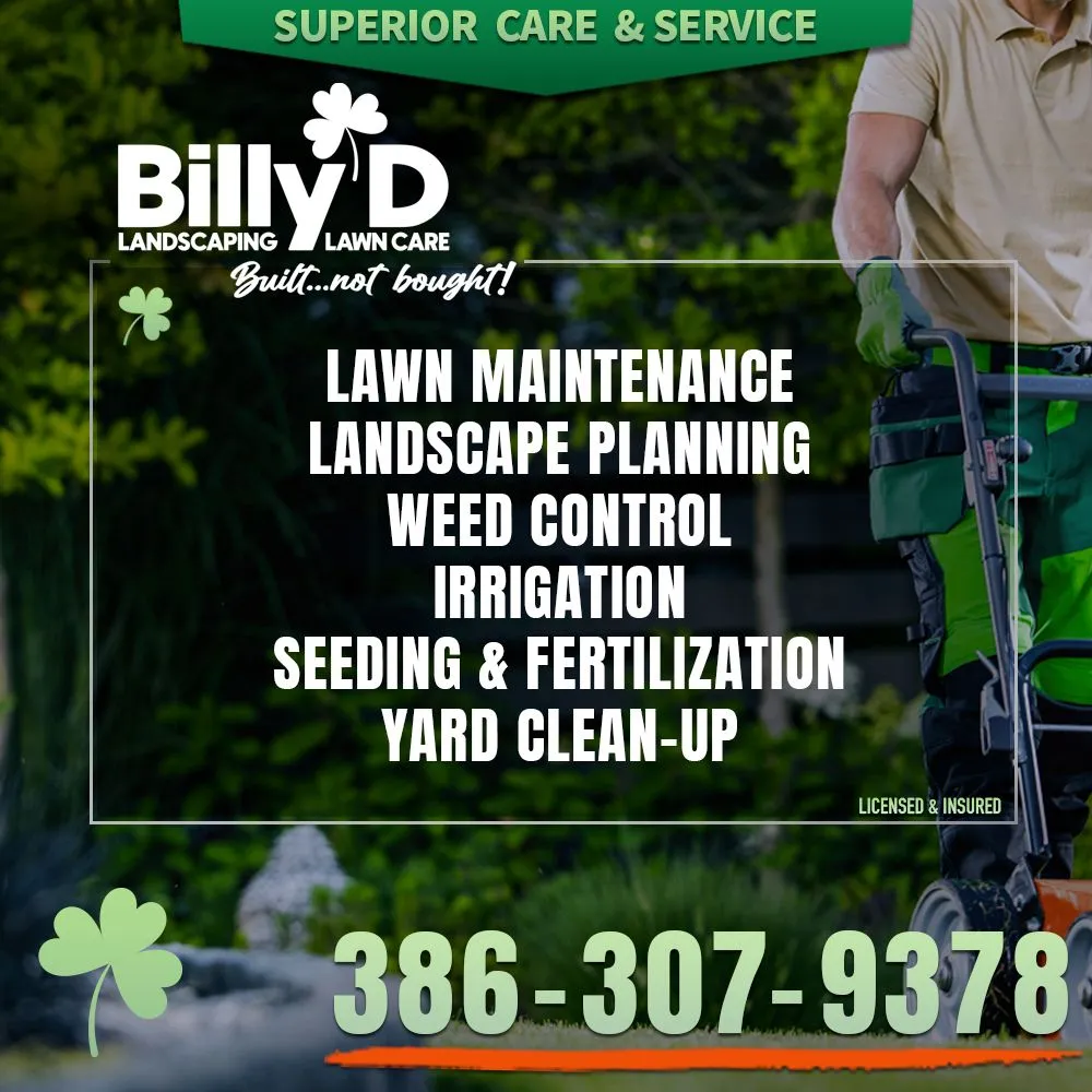 Expert landscape installation with custom design in PT ORANGE, FL by Billy D Landscaping Lawn Care