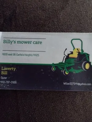 Billy's Mower Care Logo