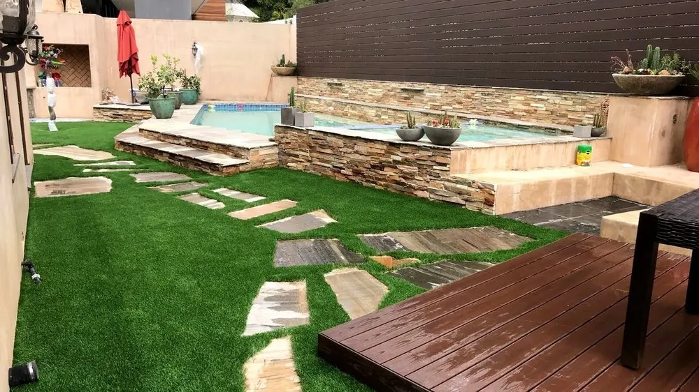 Custom garden landscaping with custom design across Miami, FL - Biltright Turf