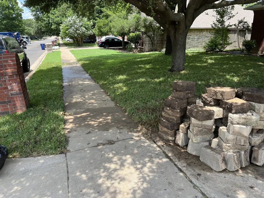 Professional landscape installation in Fort Worth, TX by BioTurf Solutions