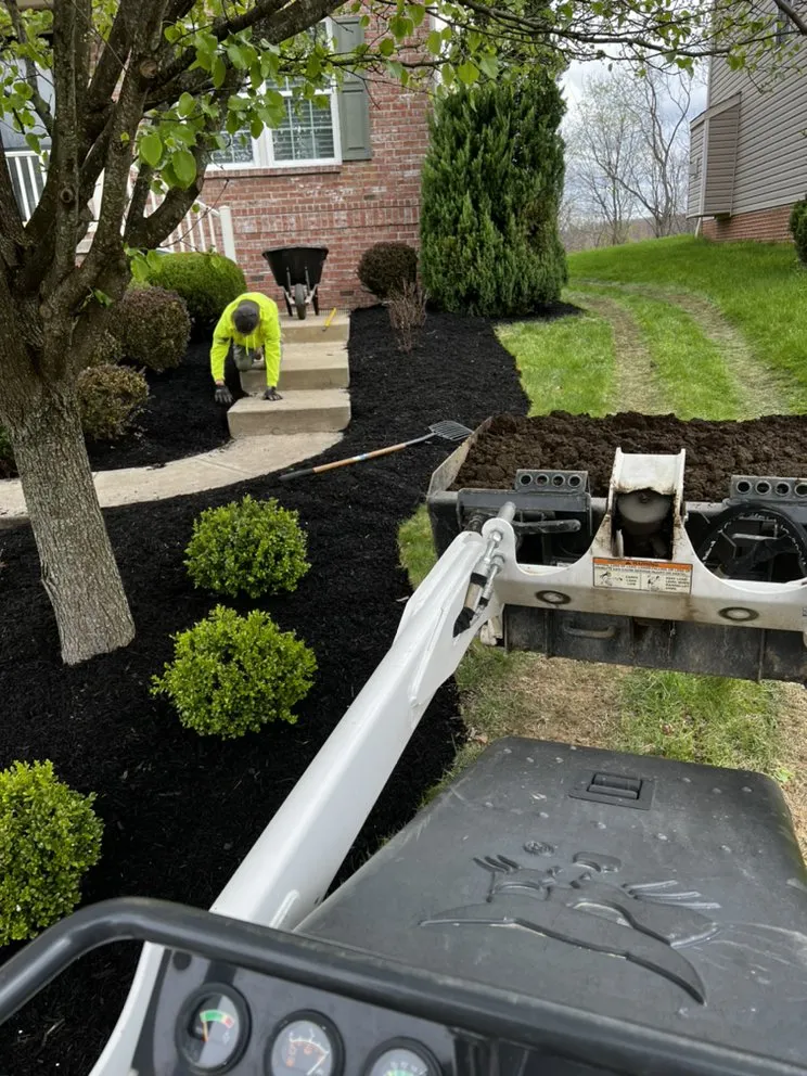 Reliable lawn mowing service with custom design in Lower Burrell, PA by Bird Dog Landscape Construction