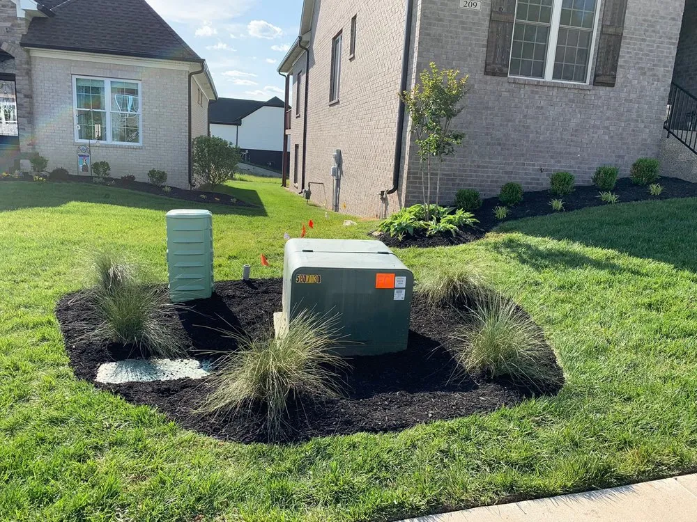 Professional yard maintenance with custom design in Louisville, KY by Bischoff Outdoor Services