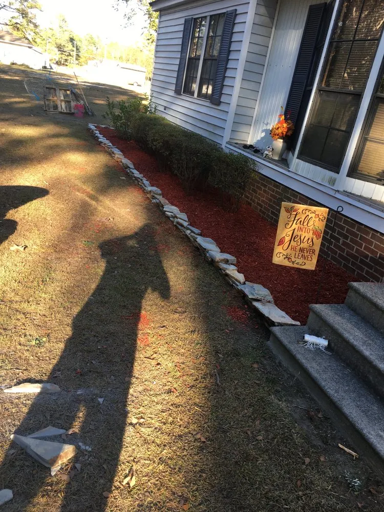 Affordable garden landscaping for beautiful yards in Lumberton, NC by BISON Land Professionals