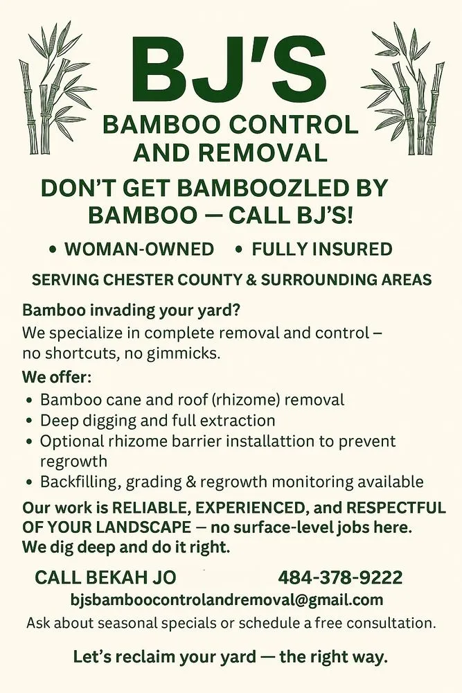 Trusted landscape design for homes across Downingtown, PA - BJ’s Bamboo Control & Removal