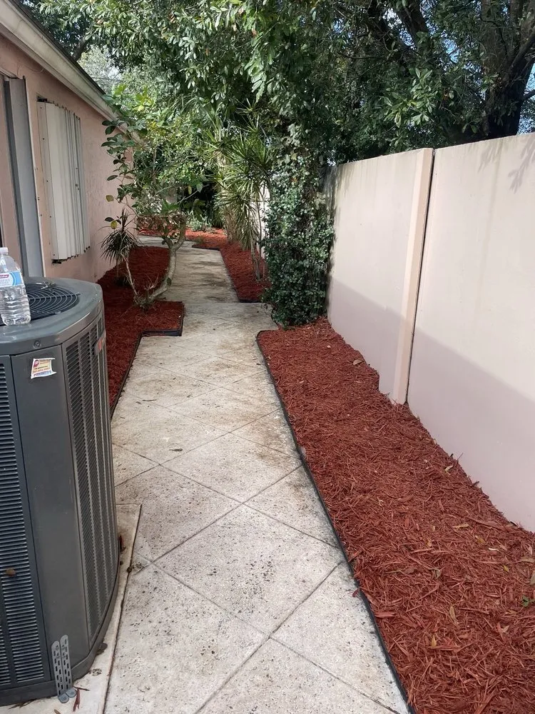Local landscape installation with custom design in West Palm Beach, FL by BJ’s Landscaping and Tree Service