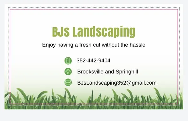 BJ’s Landscaping Logo