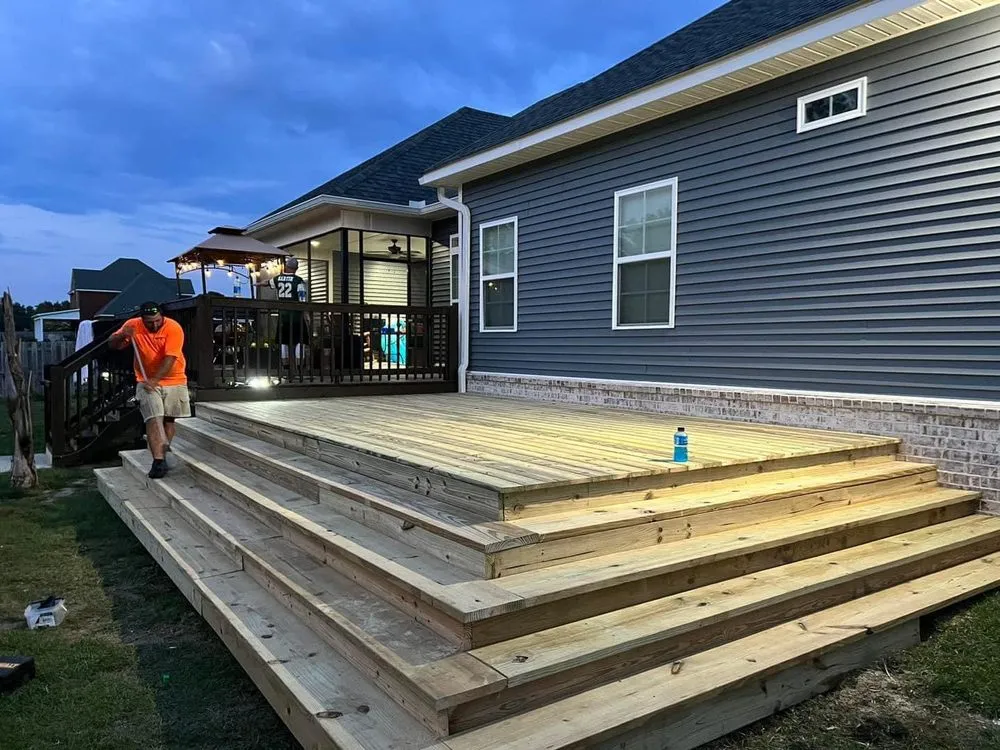 Trusted lawn mowing service for outdoor upgrades in Headland, AL by B&K Construction