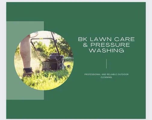 BK Lawn Care & Pressure Washing Logo