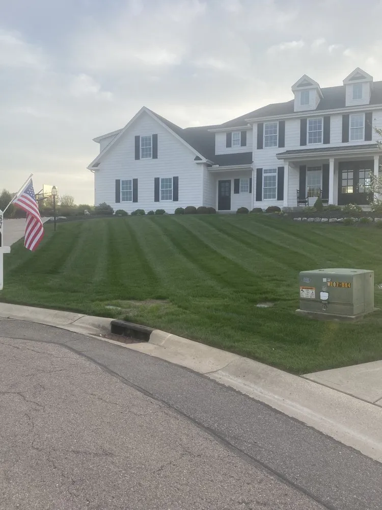 Professional lawn mowing service for year-round maintenance in Bellbrook, OH by BK Lawncare
