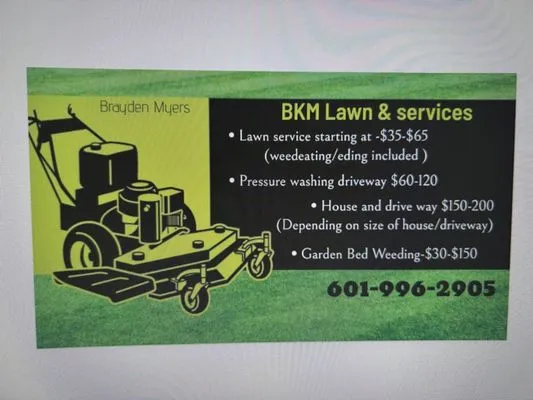 BKM Lawn & Services Logo
