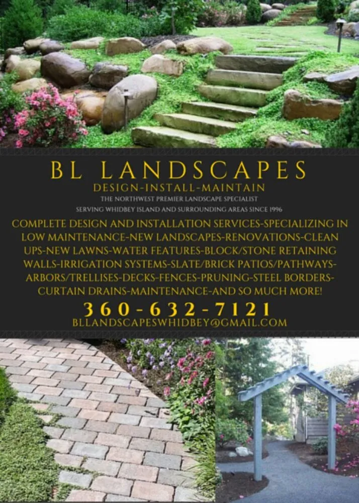 Reliable landscape installation for beautiful yards across Oak Harbor, WA - Bl Landscapes
