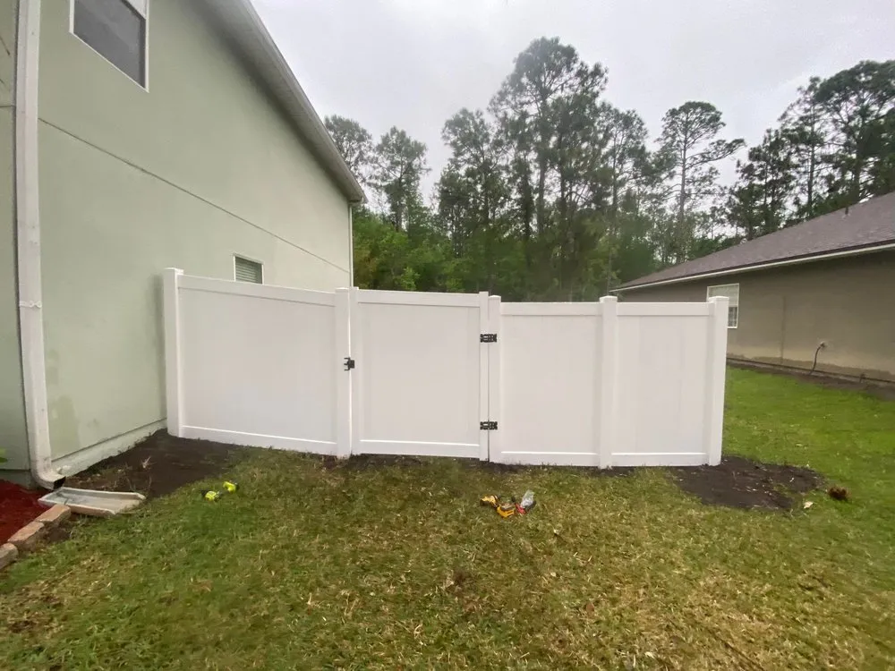 Custom landscape installation for residential properties in Green Cove Springs, FL by Black Creek Lawn and Fence