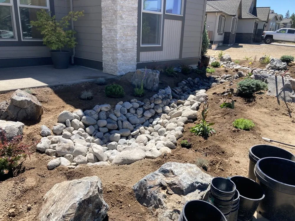 Professional outdoor landscaping in Redmond, OR by Black Diamond Landscape and Irrigation