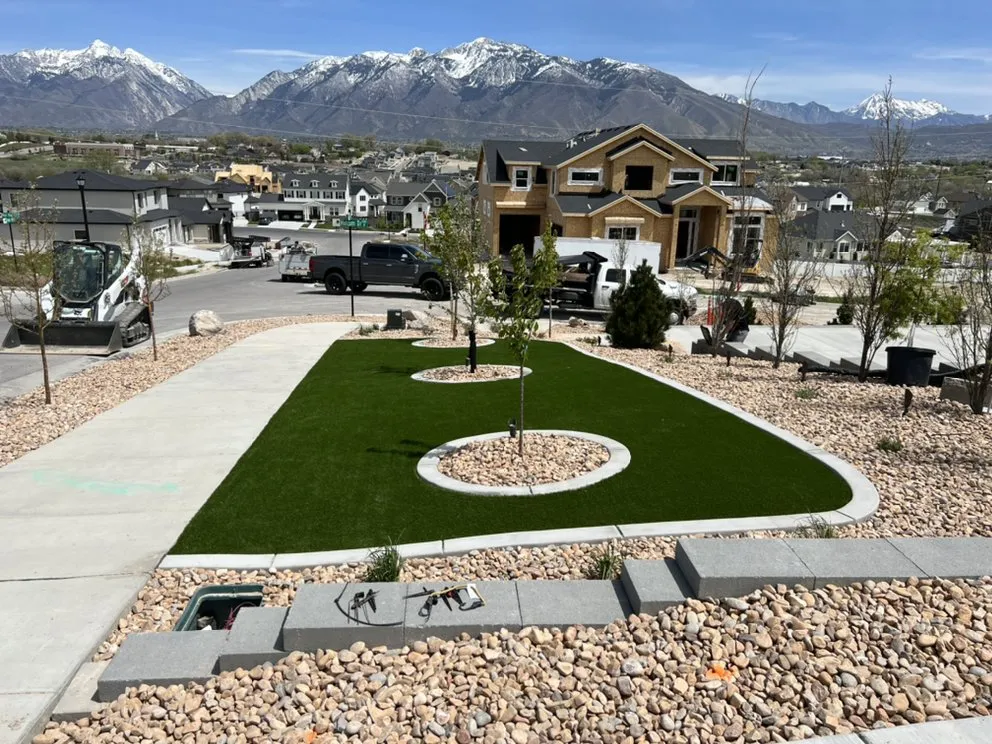 Custom lawn mowing service in West Valley City, UT by Black Diamond Landscape and Lighting