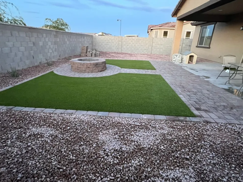 Custom outdoor landscaping near you in Chandler, AZ by Black Diamond Landscape