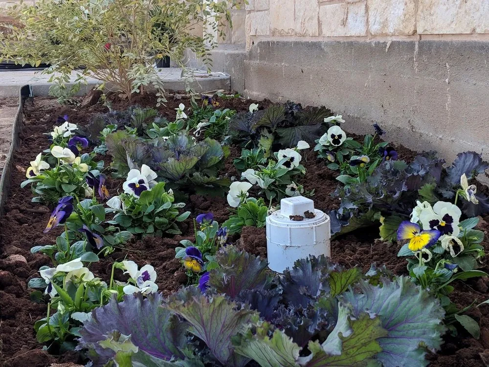 Custom garden landscaping near you in Abilene, TX by Black Diamond Landscaping