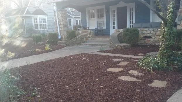 Professional landscape installation in Charlotte, NC by Black Diamond Lawn Service