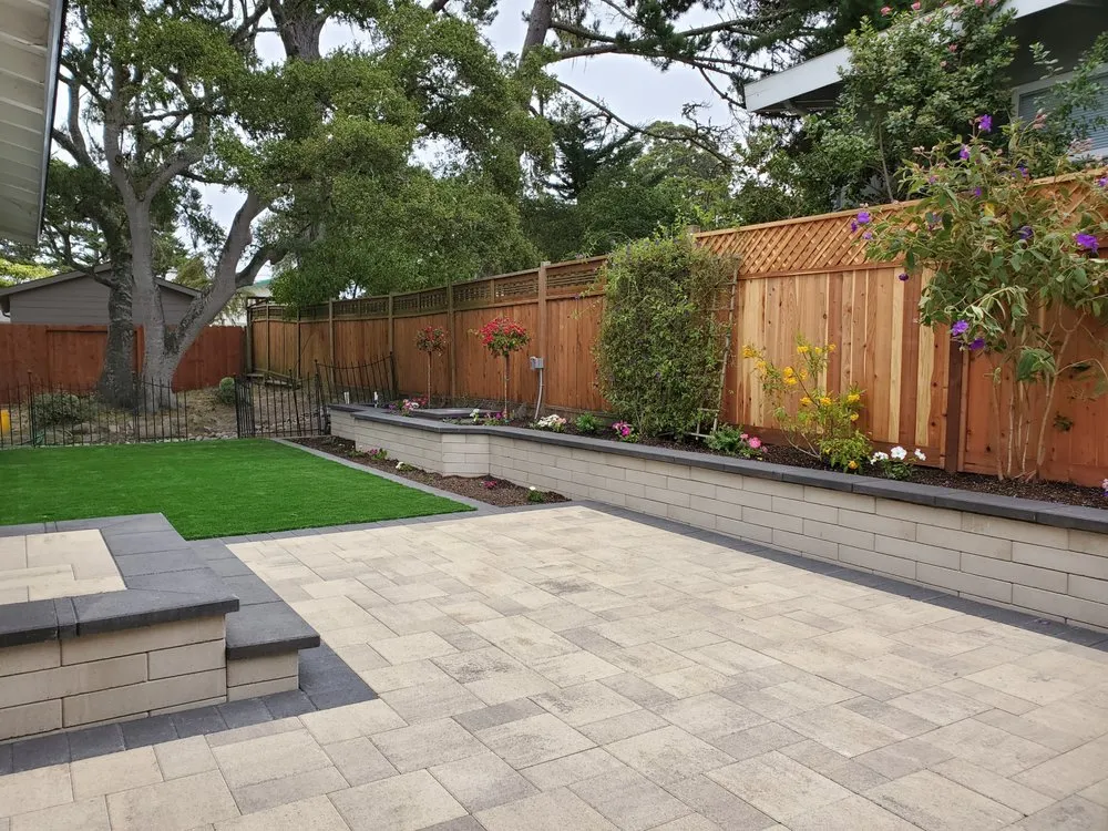 Custom landscape installation in Monterey, CA by Black Diamond Paver Stones & Landscape
