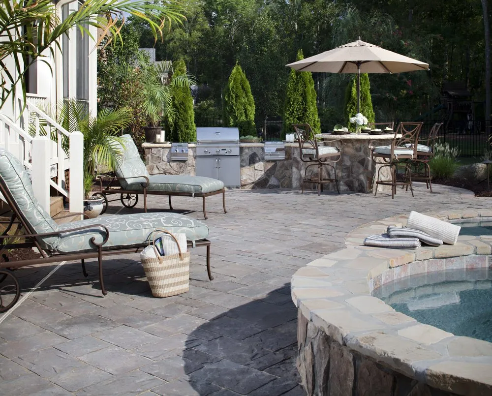 Professional lawn care service with custom design in Riverside, CA by Black Diamond Paver Stones & Landscape