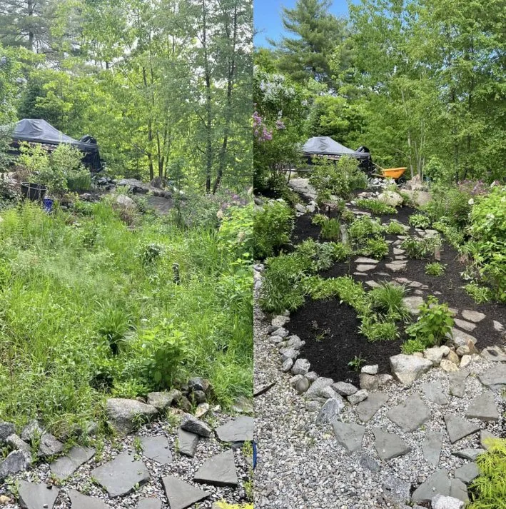 Top-rated yard cleanup service with custom design in Waterford, ME by Black Diamond Property Maintenance