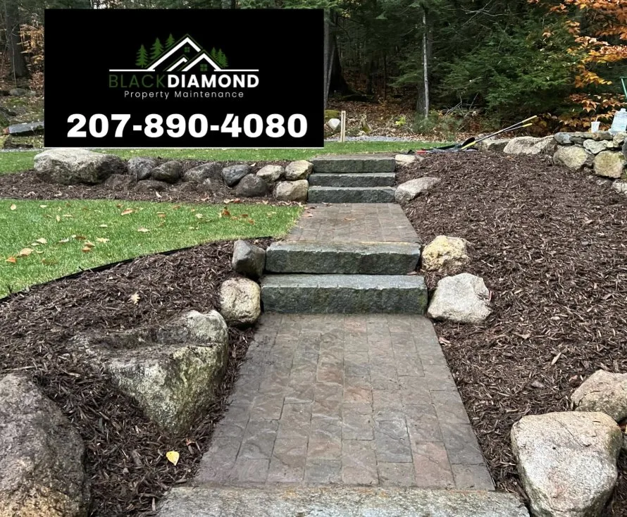 Local lawn care service for year-round maintenance in Waterford, ME by Black Diamond Property Maintenance