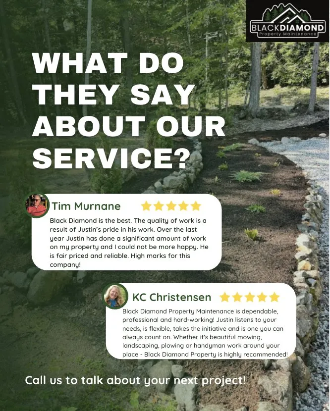 Reliable landscape installation in Waterford, ME by Black Diamond Property Maintenance