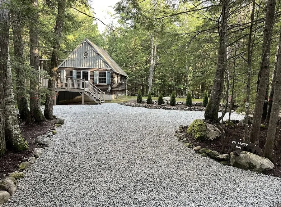 Custom landscape installation for year-round maintenance in Waterford, ME by Black Diamond Property Maintenance