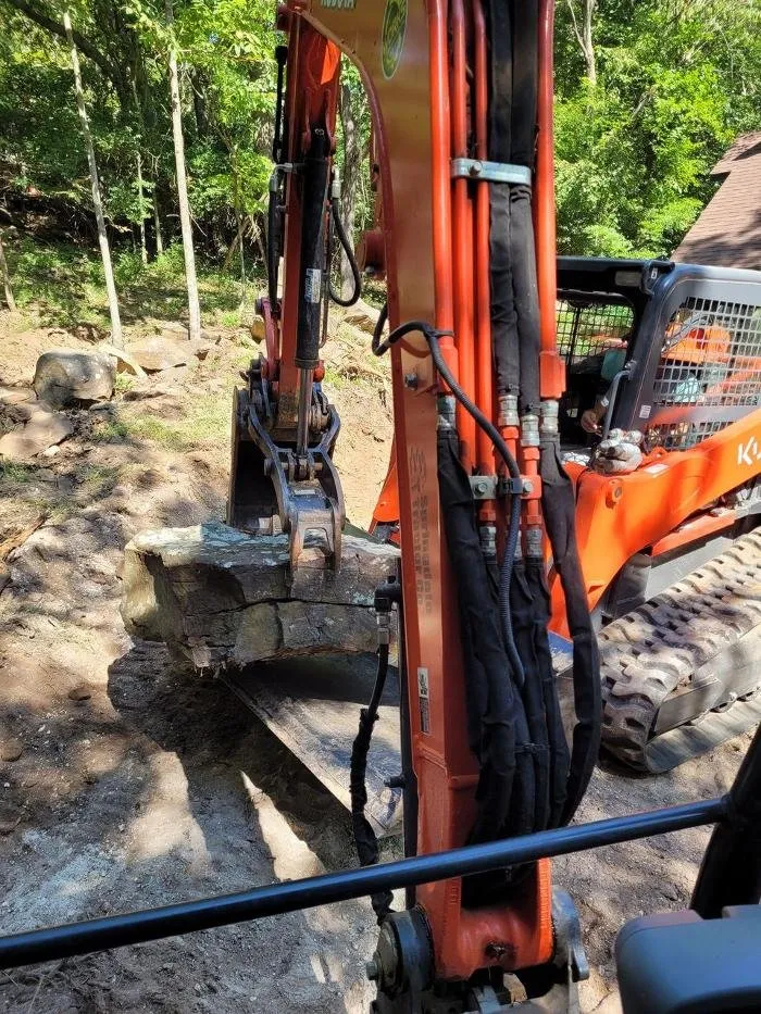 Custom landscape installation in Springdale, AR - Black Dog Dirt Works