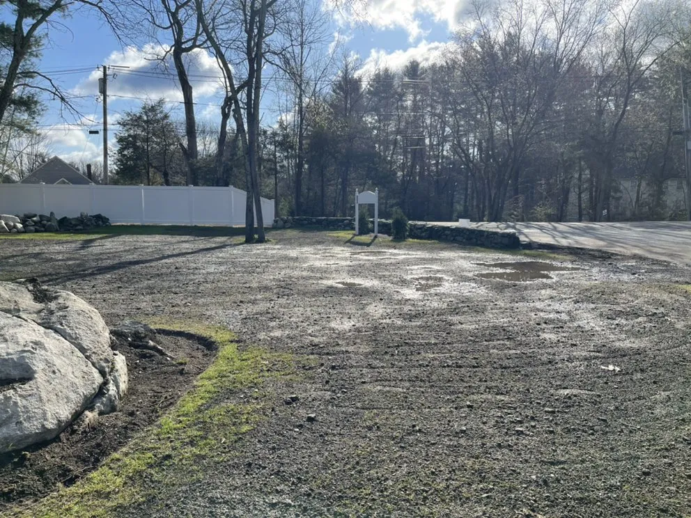Custom outdoor landscaping for year-round maintenance in Medway, MA by Black Dog Landscapes