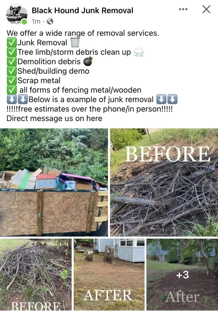 Local garden landscaping in Cherryville, NC - Black Hound Junk Removal