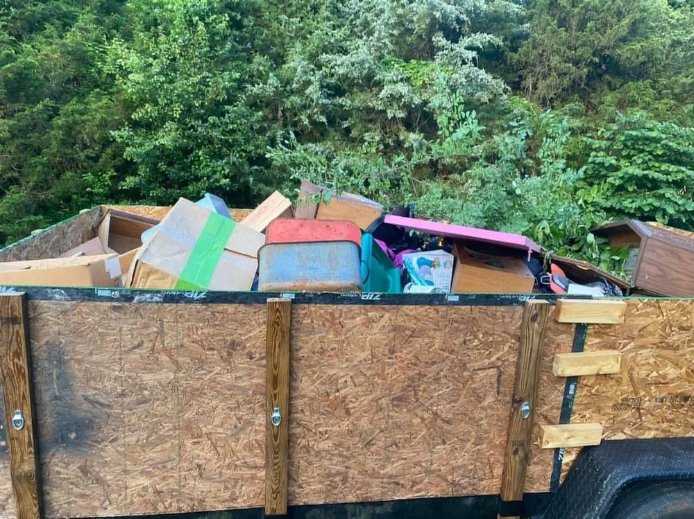 Custom outdoor landscaping in Cherryville, NC by Black Hound Junk Removal