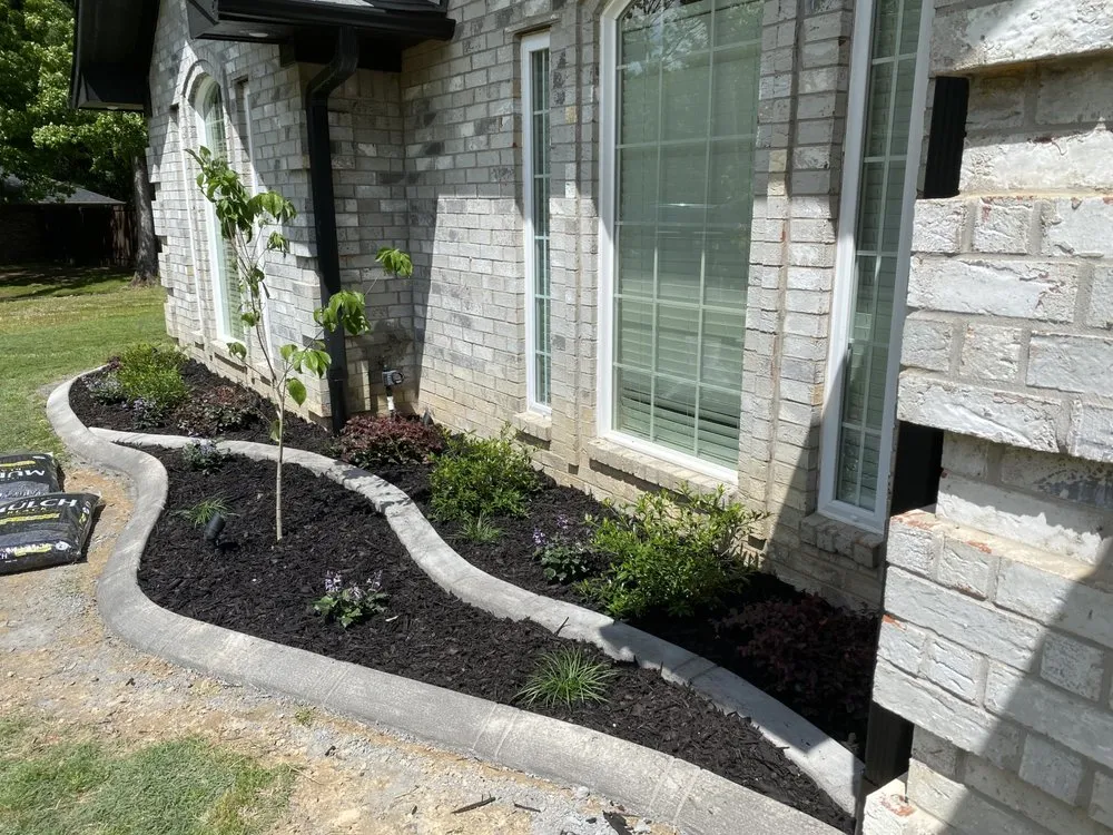 Custom landscape design with custom design across Mount Pleasant, TX - Black Pine Landscaping