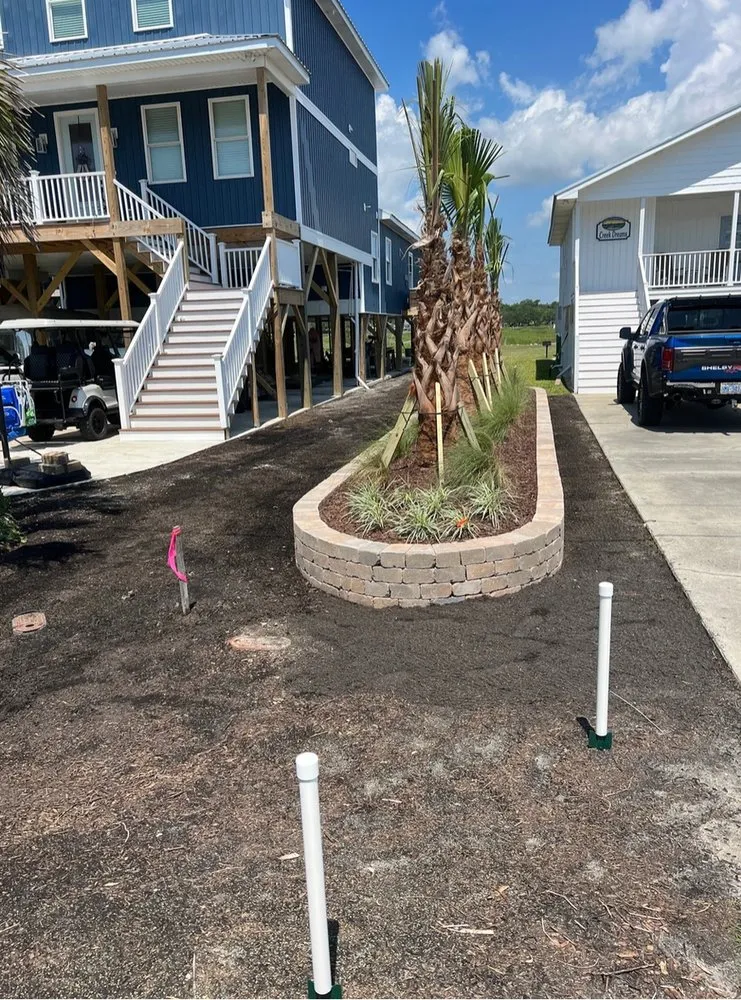 Custom landscaping services in Pawleys Island, SC by Black River Landscape & Design