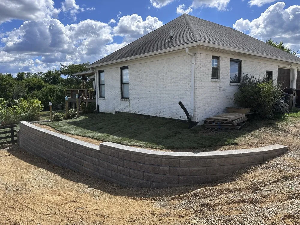 Professional yard maintenance in Louisville, KY by Black Rock Contracting