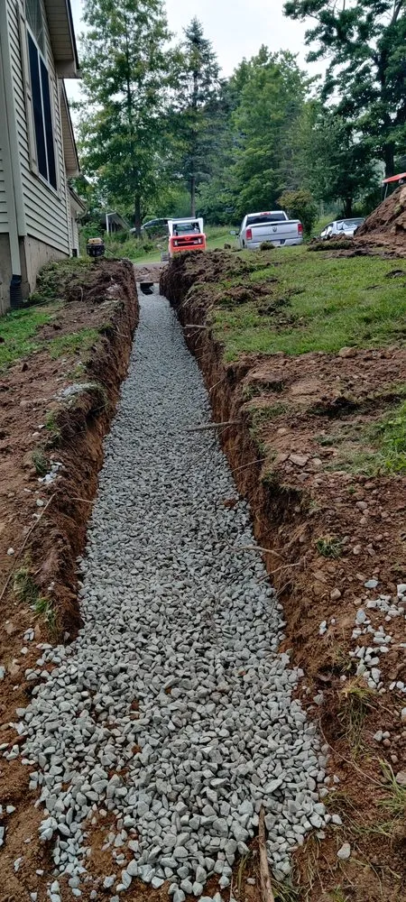 Professional garden landscaping for residential properties in Dickson City, PA by Black Rock Excavation