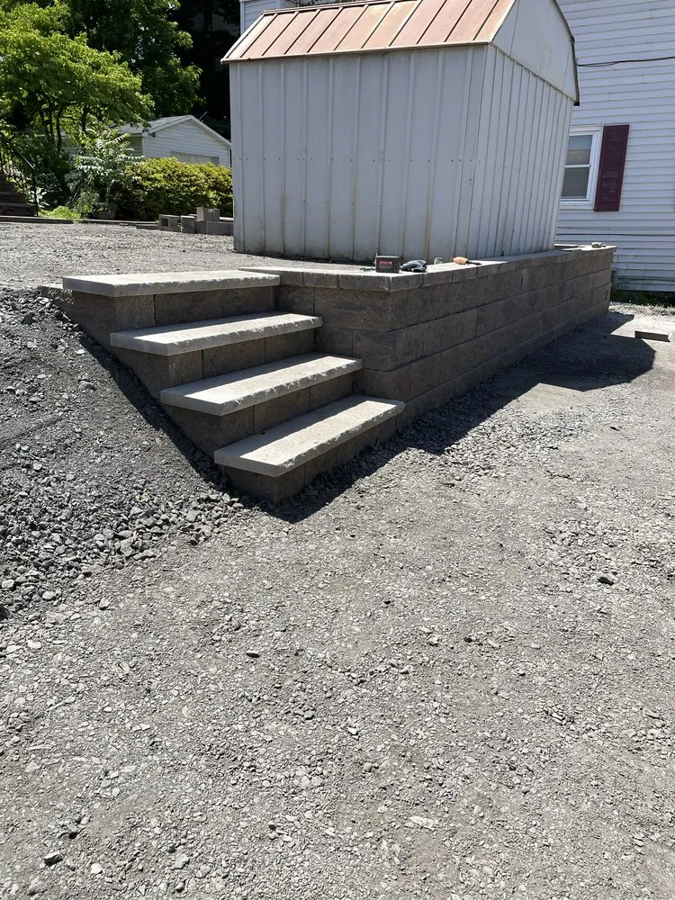 Affordable garden landscaping in Dickson City, PA by Black Rock Excavation