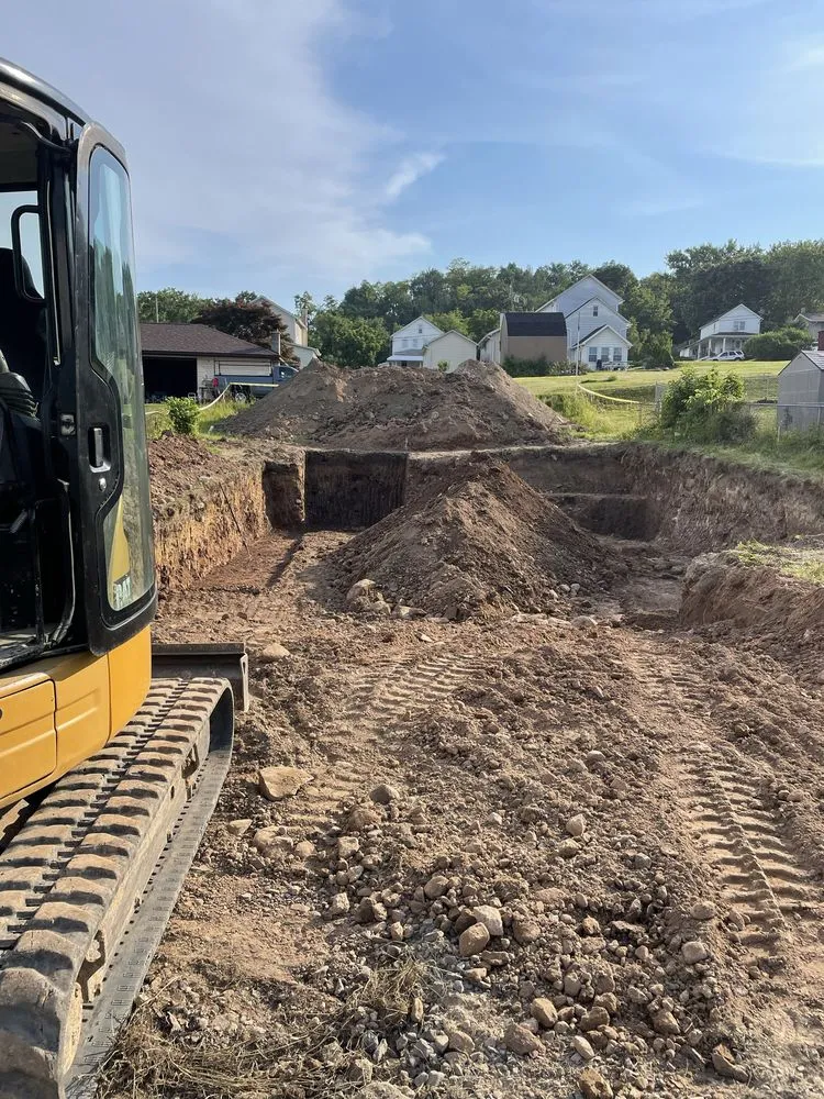 Local garden landscaping for homes in Dickson City, PA by Black Rock Excavation