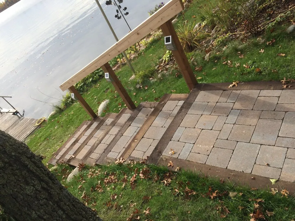 Expert lawn mowing service with custom design in Brainerd, MN by Black Rock Landscaping