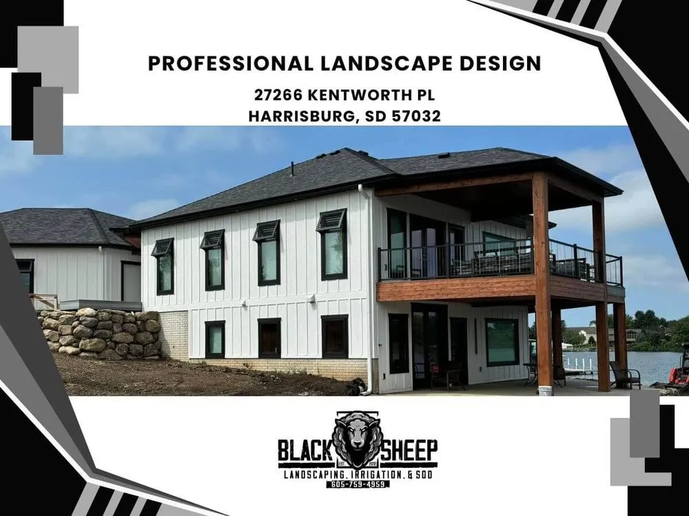 Professional yard maintenance near you in Harrisburg, SD by Black Sheep Landscape