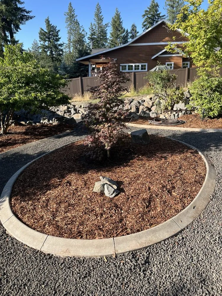Professional landscaping services with custom design in Coeur d'Alene, ID by Black Stone Landscaping