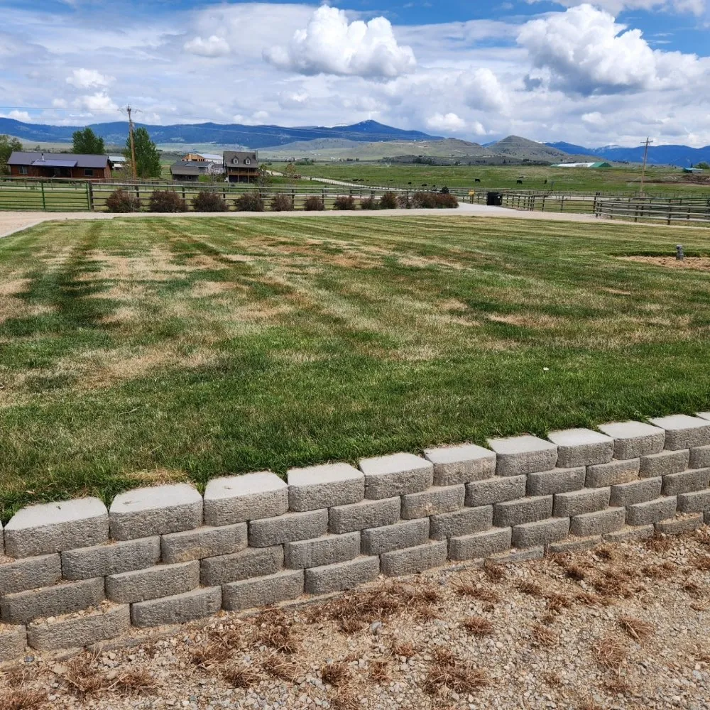 Affordable landscape installation with custom design across Victor, MT - Black Widow Lawn Services