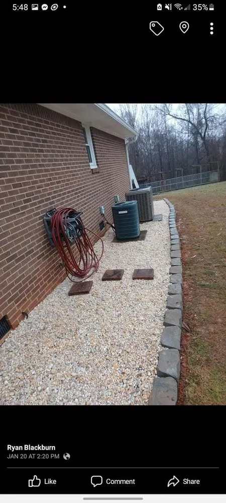 Affordable lawn care service with custom design in Elkin, NC by Blackburn Outdoors