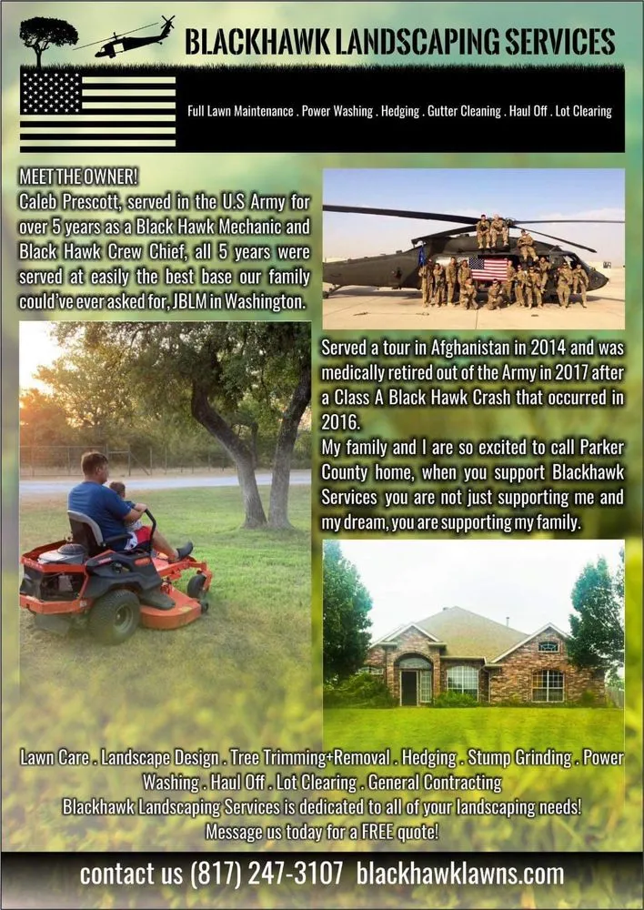 Local landscape design for outdoor upgrades across Hudson Oaks, TX - Blackhawk Landscaping Services