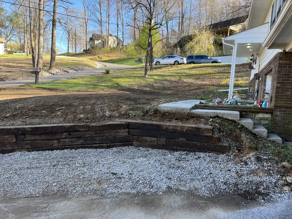 Professional lawn mowing service with custom design across Knoxville, TN - BlackHorse Excavation