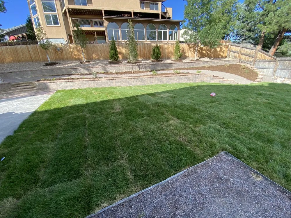 Professional landscape installation for homes in Denver, CO by BlackPine Hardscapes
