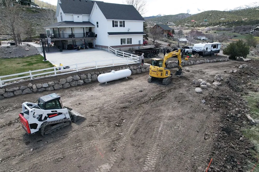 Affordable landscape installation in Orem, UT by BlackPine Landscaping