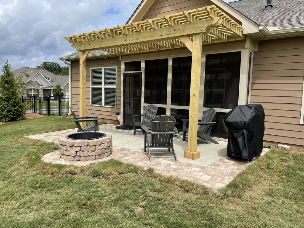 Expert outdoor landscaping in Lawrenceville, GA by BlackRock Landscape & Construction