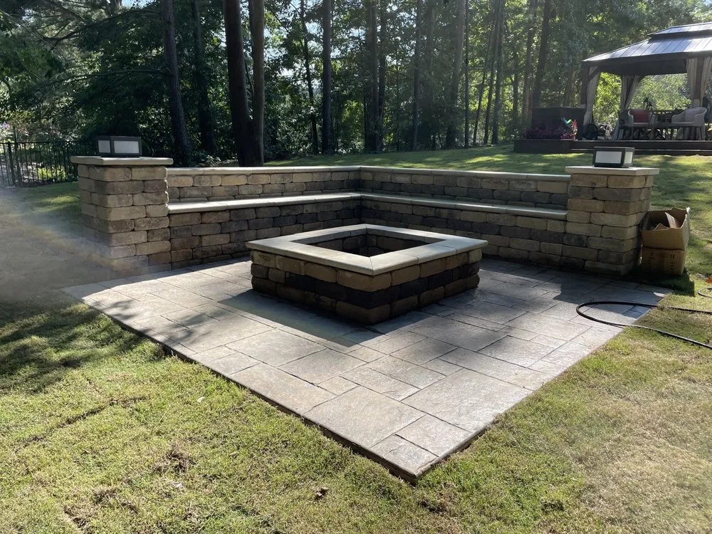 Custom yard cleanup service for residential properties across Lawrenceville, GA - BlackRock Landscape & Construction